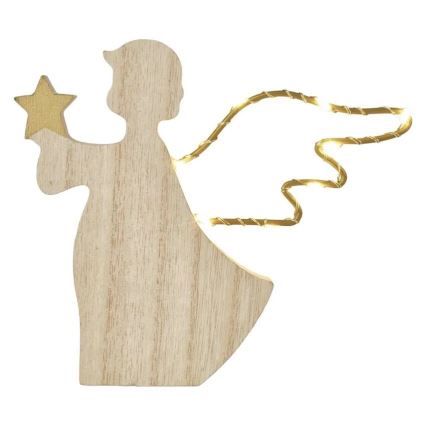 Décoration de Noël LED 8xLED/2xAAA ange