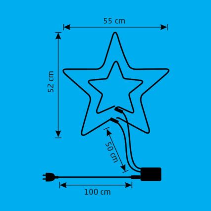 Décoration de Noël LED extérieure/26W/230V IP44