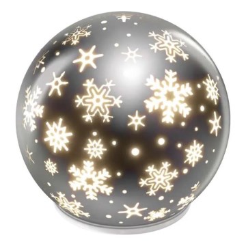 Décoration de Noël LED LED/0,3W/3xAA boule diamètre 12 cm
