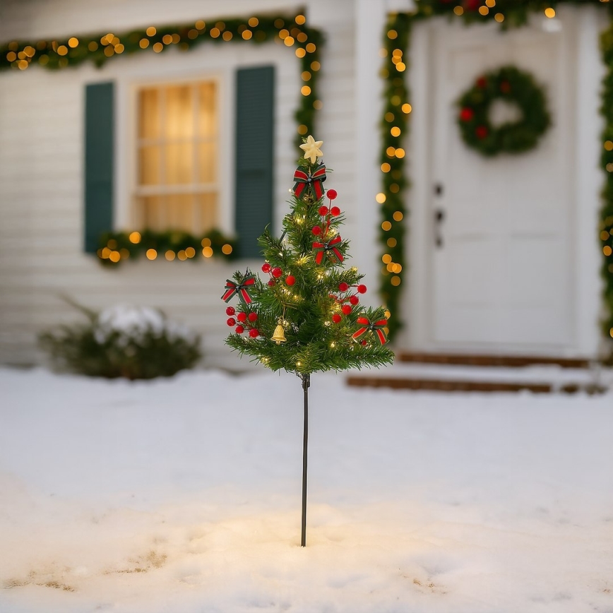 Décoration de Noël LED LED/1W/230V 75 cm IP44 verte