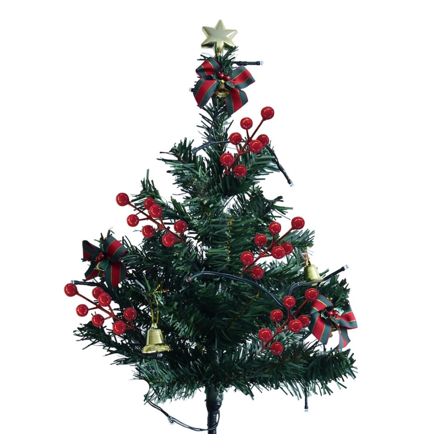 Décoration de Noël LED LED/1W/230V 75 cm IP44 verte