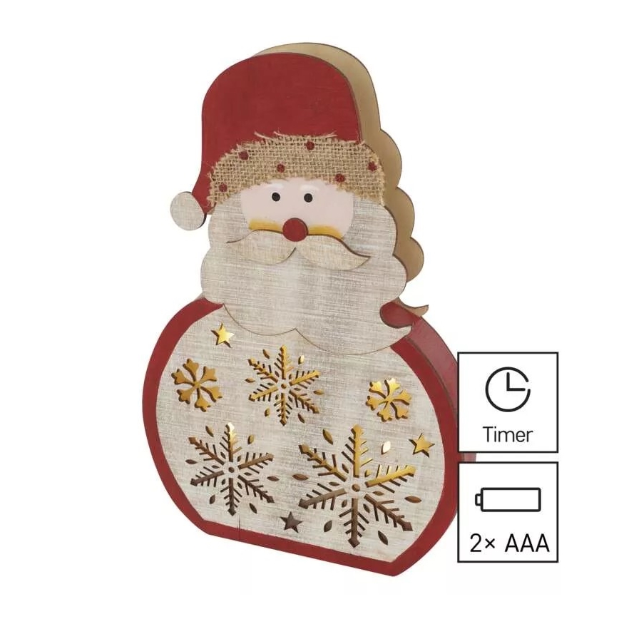 Décoration de Noël LED LED/2xAAA Santa