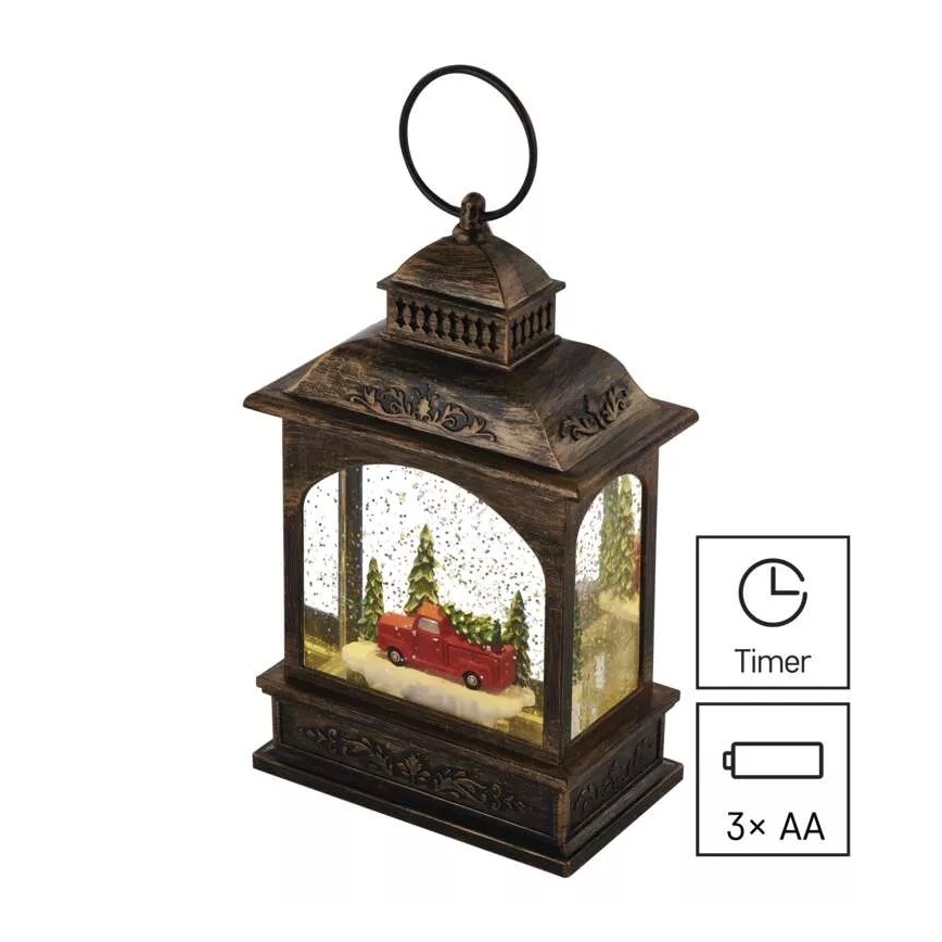Décoration de Noël LED LED/3xAA lanterne