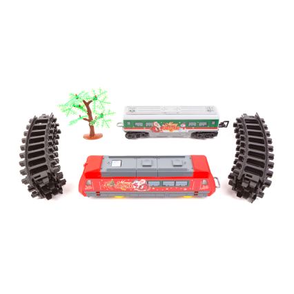Décoration de Noël LED, LED/3xAA, longueur 70 cm — train décoratif à poser sous le sapin