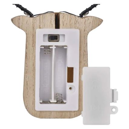 Décoration de Noël LED, renne, 8xLED/2xAAA