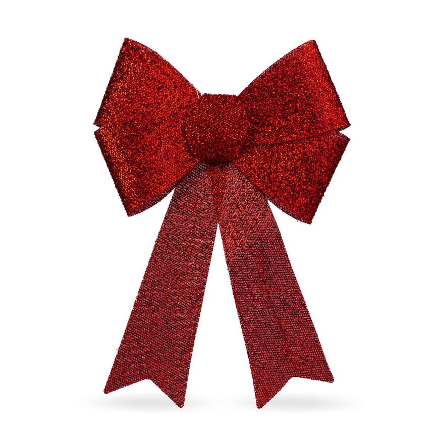 Décoration de Noël LED RVB 11xLED/3xLR44 40x30 cm nœud rouge