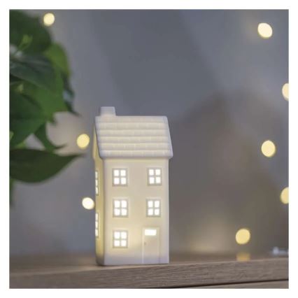 Décoration de Noël LED — maison (CR2032)
