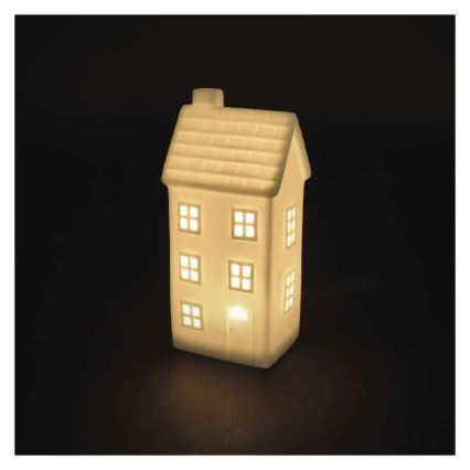 Décoration de Noël LED — maison (CR2032)