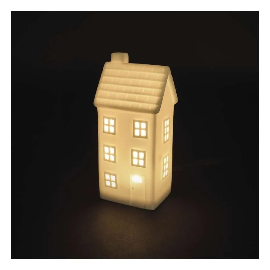 Décoration de Noël LED — maison (CR2032)