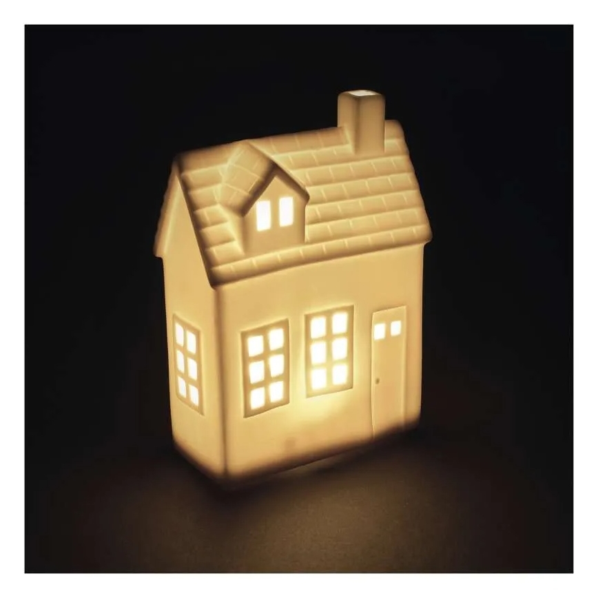 Décoration de Noël LED — Maisonnette (pile CR2032)