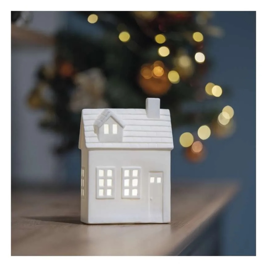Décoration de Noël LED — Maisonnette (pile CR2032)