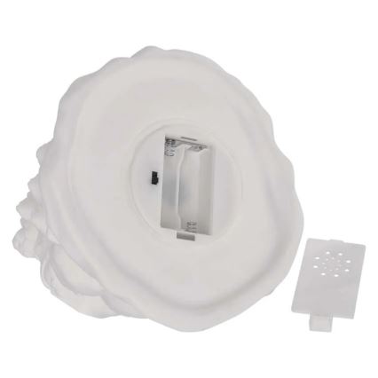Décoration de Noël LED — sapin lumineux, blanc chaud, alimenté par 2xAA