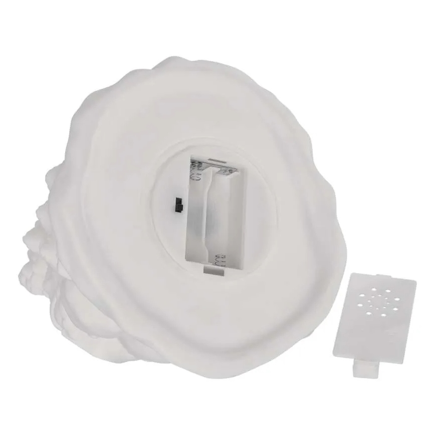 Décoration de Noël LED — sapin lumineux, blanc chaud, alimenté par 2xAA