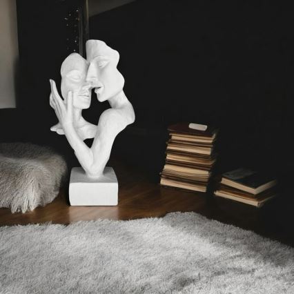 Décoration de table 29x9x17 cm en résine époxy/blanche