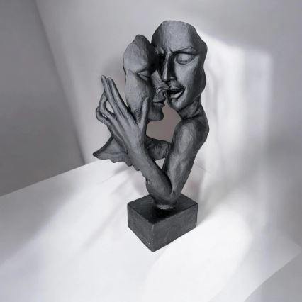 Décoration de table 29x9x17 cm résine/noir