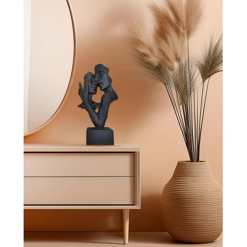Décoration de table 29x9x17 cm résine/noir