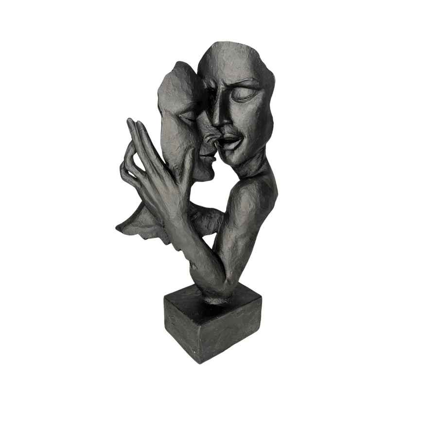 Décoration de table 29x9x17 cm résine/noir