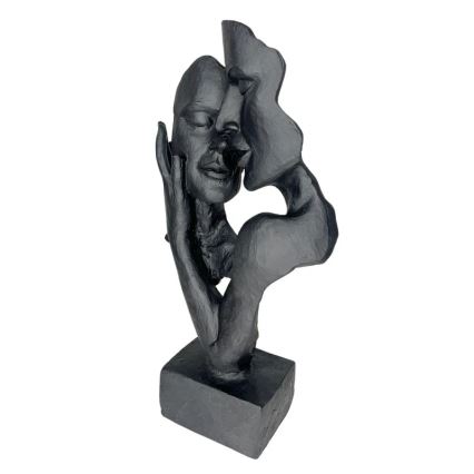 Décoration de table 29x9x17 cm résine/noir