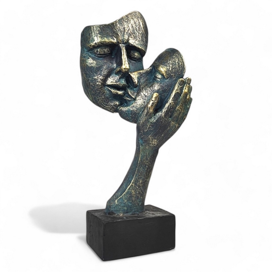 Décoration de table 35x22x13 cm en résine/patine