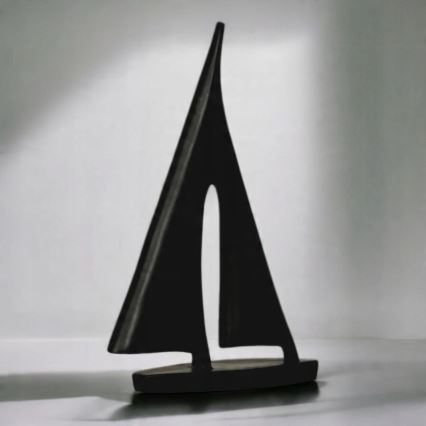 Décoration de table en résine, 28 cm — noir