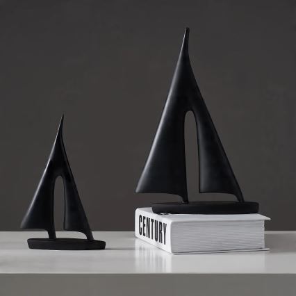 Décoration de table en résine, 28 cm — noir