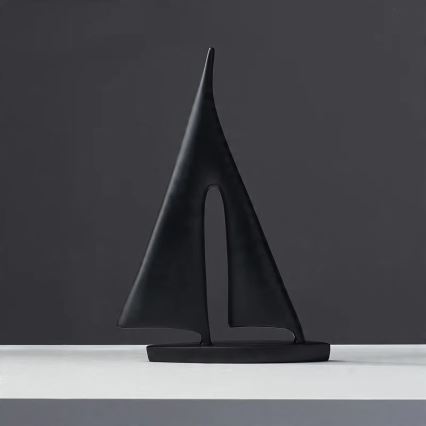 Décoration de table en résine, 28 cm — noir