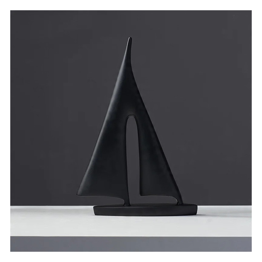 Décoration de table en résine, 28 cm — noir