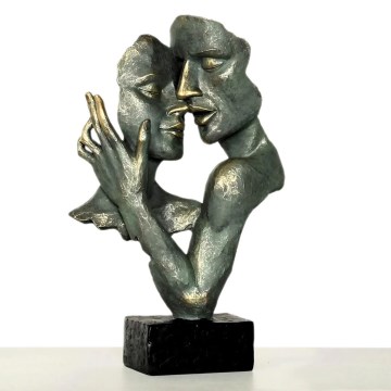 Décoration de table en résine/patin 31,5x9,5x19 cm
