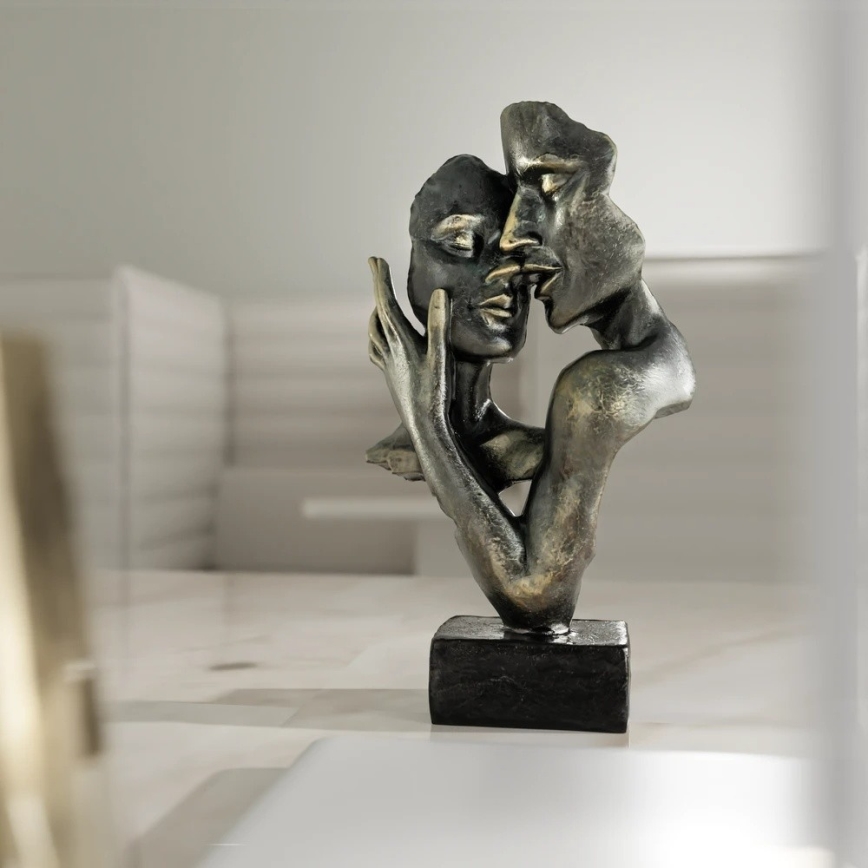 Décoration de table en résine/patin 31,5x9,5x19 cm