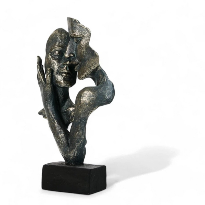 Décoration de table en résine/patin 31,5x9,5x19 cm