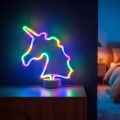 Décoration de table néon LED licorne – LED/2W/3xAA USB