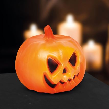 Décoration LED avec un effet sonore HALLOWEEN LED/3xAAA citrouille