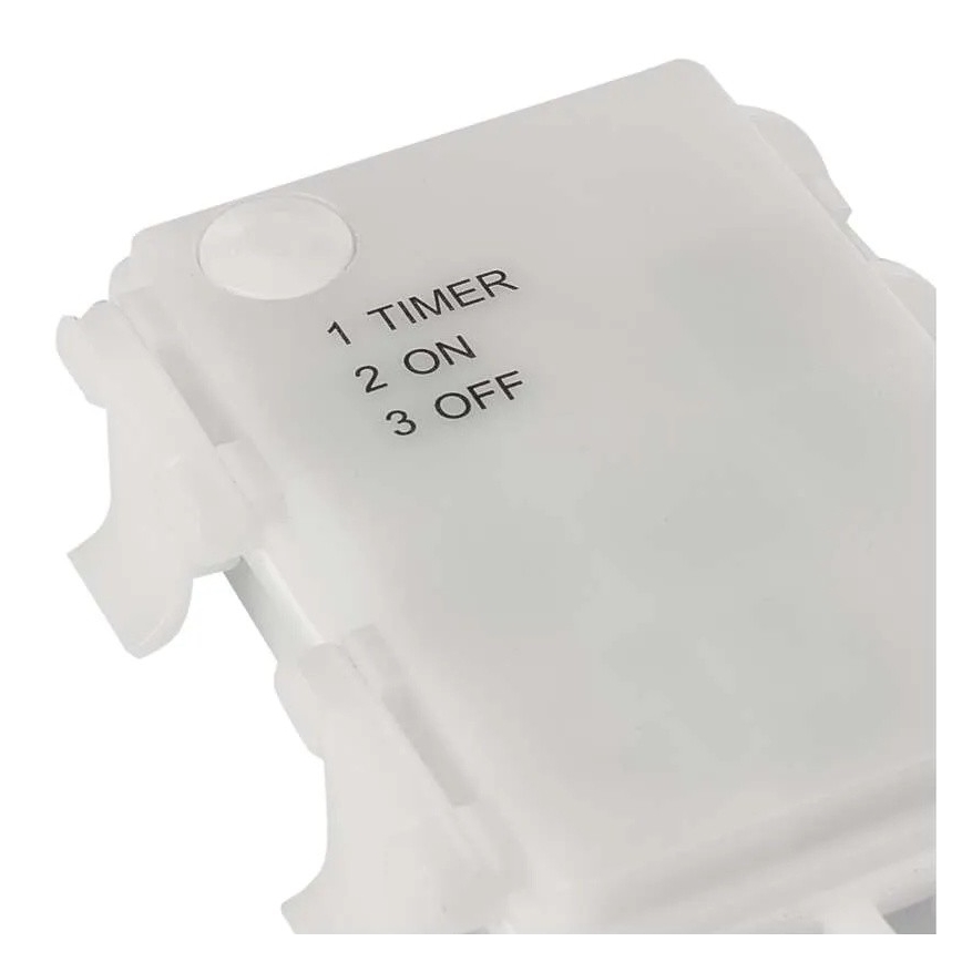 Décoration LED de Noël pour l'extérieur, 100 LED, 3x AA, blanc chaud, IP44