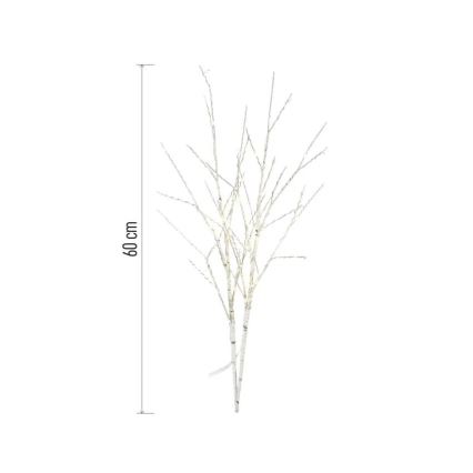 Décoration LED de Noël pour l'extérieur, 100 LED, 3x AA, blanc chaud, IP44