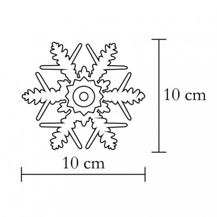 Décoration LED pour fenêtre/2xCR2032