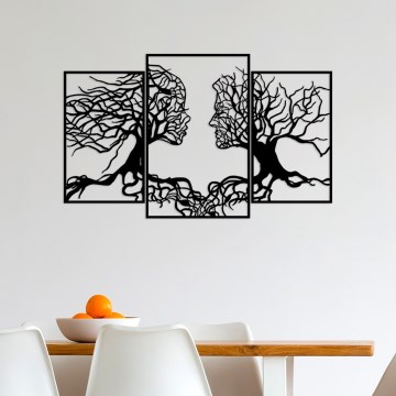 Décoration murale 116x71 cm Arbre de la vie métal