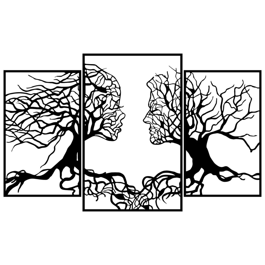 Décoration murale 116x71 cm Arbre de la vie métal