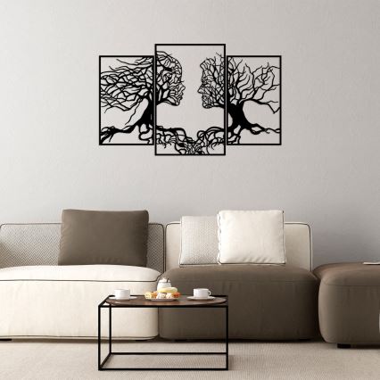 Décoration murale 116x71 cm Arbre de la vie métal