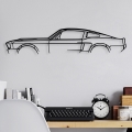 Décoration murale 70x15 cm car métal