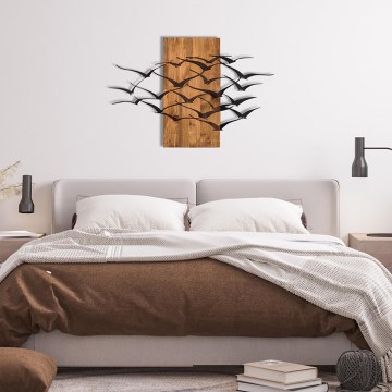 Décoration murale 86x58 cm oiseaux