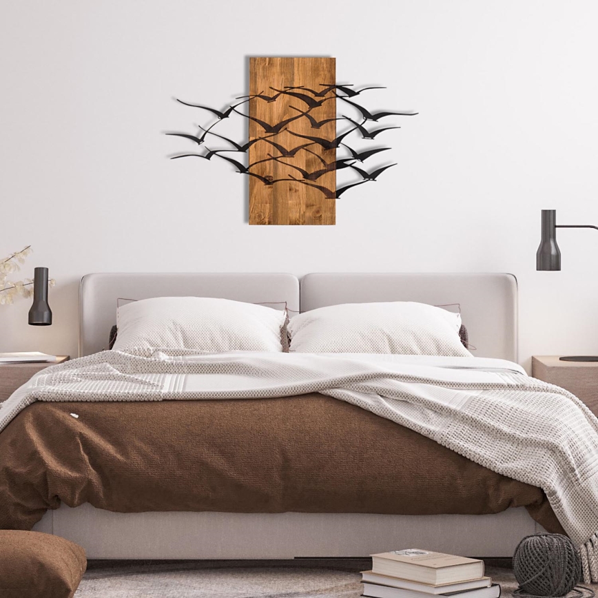 Décoration murale 86x58 cm oiseaux