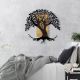 Décoration murale 89x90 cm arbre bois/métal