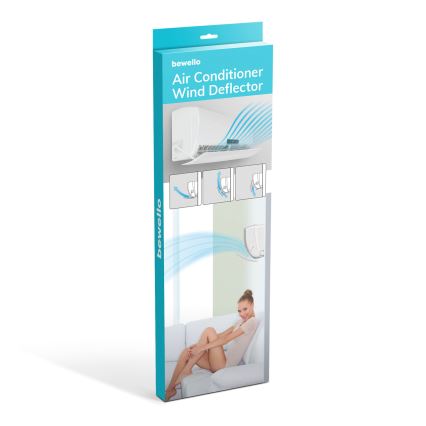 Déflecteur d'air universel pour climatiseurs 57-105 cm blanc
