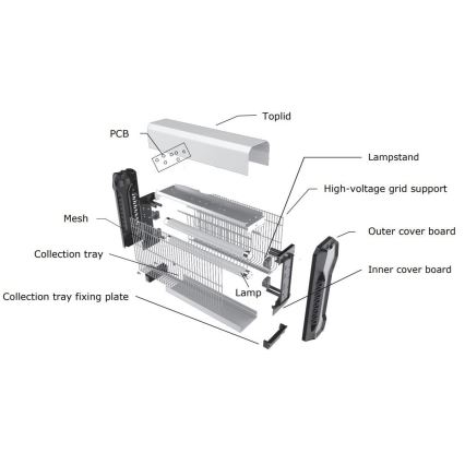 Désinsectiseur électrique 2x15W/230V 100m2