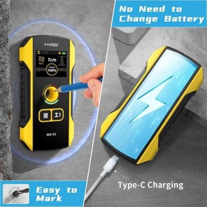 Détecteur de métaux, de tension et d'inhomogénéités — 300 mAh, 5 V
