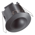 Détecteur de mouvement encastrable PIR 360° 500W/230V noir