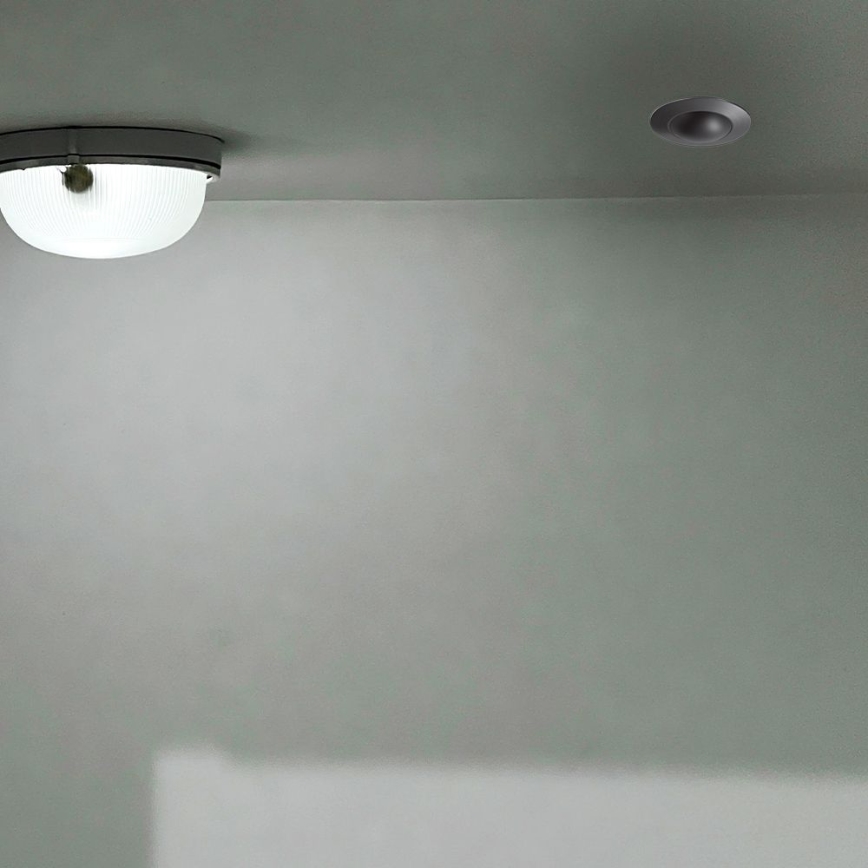 Détecteur de mouvement encastrable PIR 360° 500W/230V noir