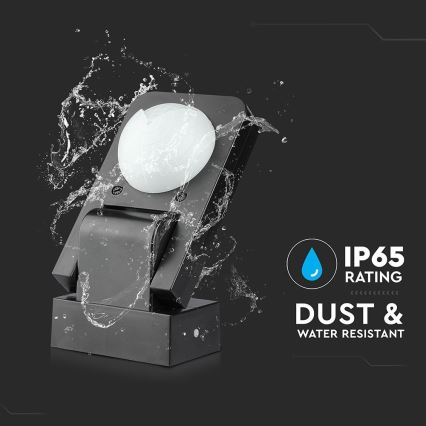 Détecteur de mouvement extérieur infrarouge 360° 1000W/230V IP65 noir
