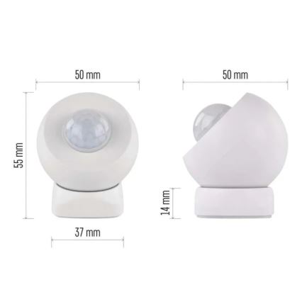 Détecteur de mouvement GOSMART 1xCR123A