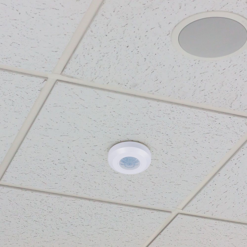 Détecteur de mouvement infrarouge 360° 200W/230V blanc